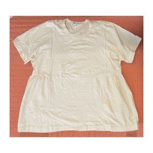 COMME DES GARCONS Comme Des Garcons - Short Sleeve gathered sides nep tee - M